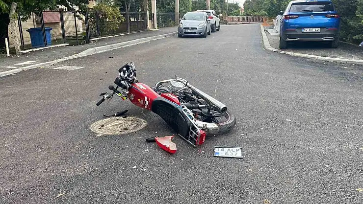 Bolu'da motosiklet ile otomobil çarpıştı: 1 yaralı