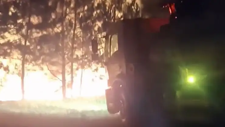 Bolu'da örtü yangını ormana sıçramadan söndürüldü