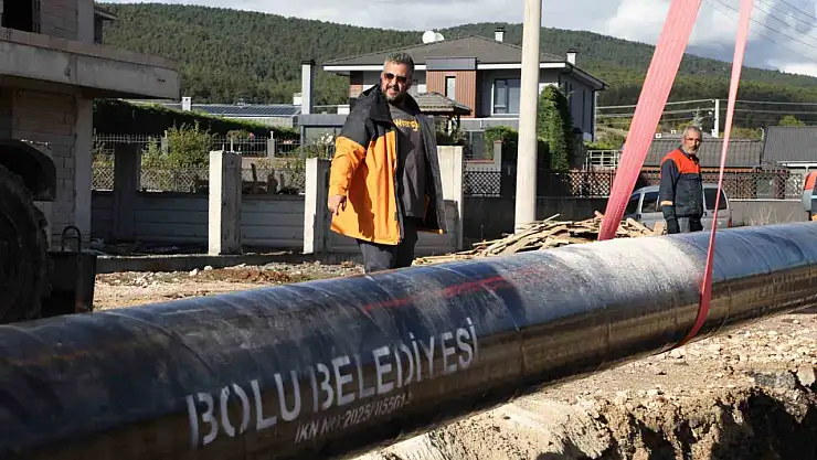Bolu'da su kesintisine yol açan alt yapı sorunu düzeltiliyor