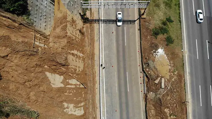 Bolu Dağı Tüneli'ndeki son durum dron ile görüntülendi