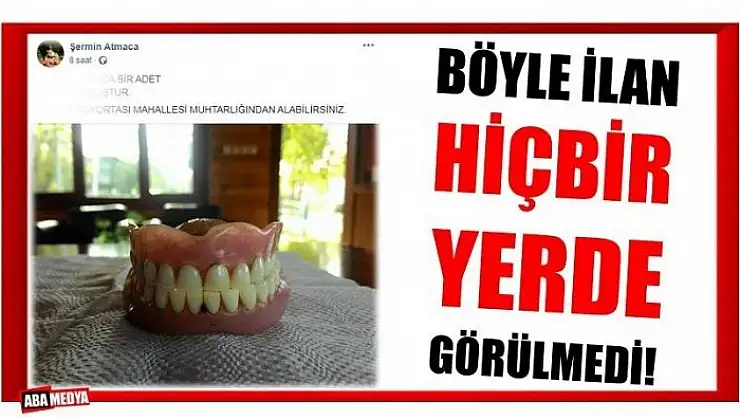 BU DİŞLER SAHİBİNİ SOSYAL MEDYADA ARIYOR!