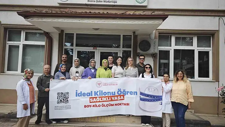 Çalışanların boyunu kilosunu ölçtüler