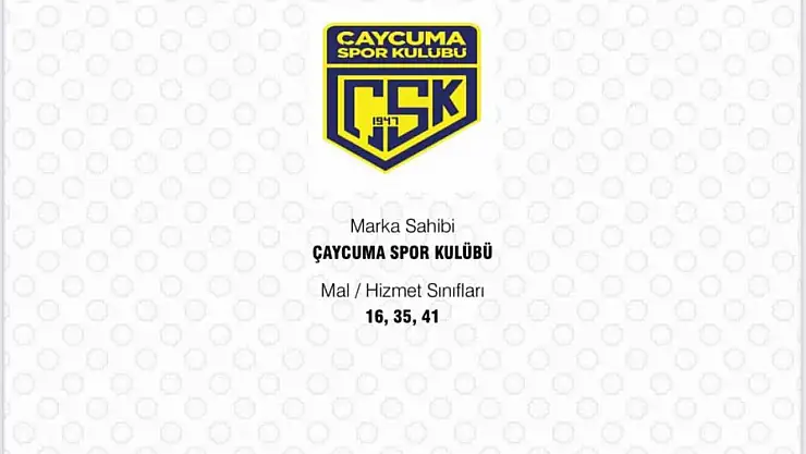 Çaycuma Spor Kulübü'ne Tarihi Başarı, Marka Tescil Belgesi Alındı
