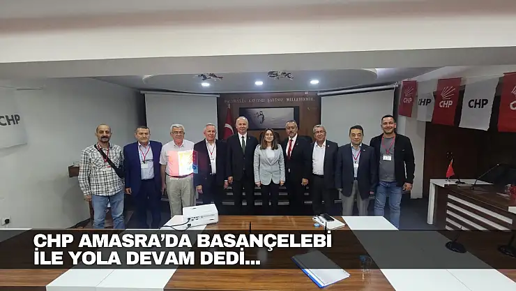 CHP Amasra'da Basançelebi ile Yola Devam