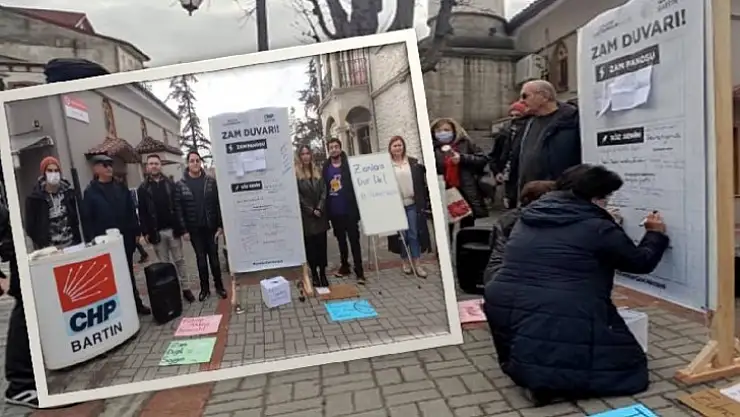 CHP'li gençlerden zamlara tepki
