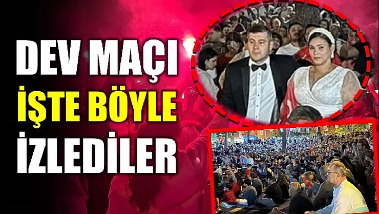 Damatlığıyla maç izlemeye koştu