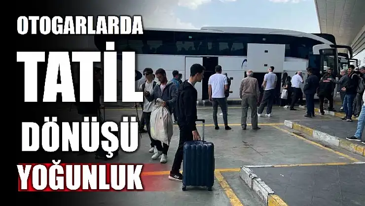 Dönüş yolculuğu başladı