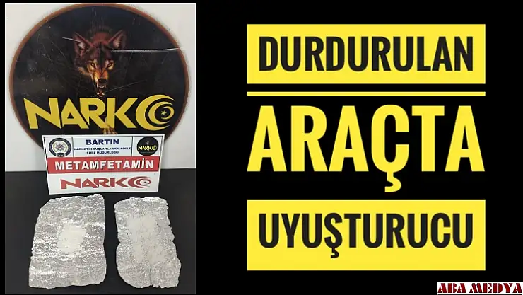 Durdurulan araçta uyuşturucu çıktı
