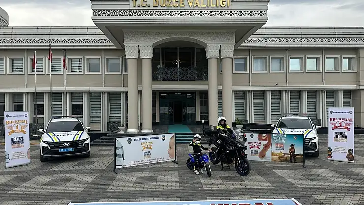 Düzce'de 'Bir Kural Bir Ömür' etkinliği yapıldı
