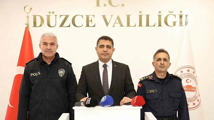 Düzce'de suç oranları geçen yıla oranla yüzde 10 azaldı