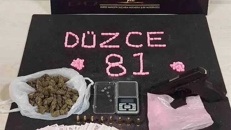 Düzce'de uyuşturucu operasyonunda 2 kişi tutuklandı