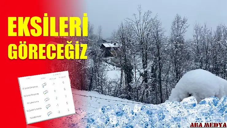 Eksileri göreceğiz 
