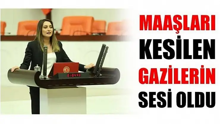 EMEKLİ MAAŞLARI KESİLEN GAZİLERİN SESİ OLDU