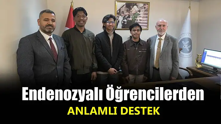 Endonezyalı öğrencilerden anlamlı destek