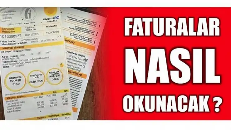 FATURALAR İÇİN AÇIKLAMA GELDİ!