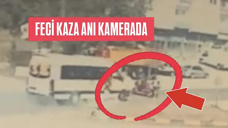 Feci kaza anı kamerada