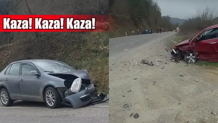 Feci kazada 3 araç birbirine girdi