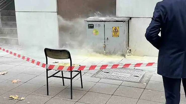 Gazipaşa Caddesi'ndeki trafoda yangın paniği