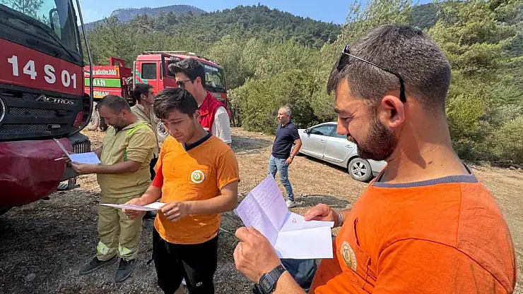 Genç yüreklerden alevlerle savaşanlara vefa örneği