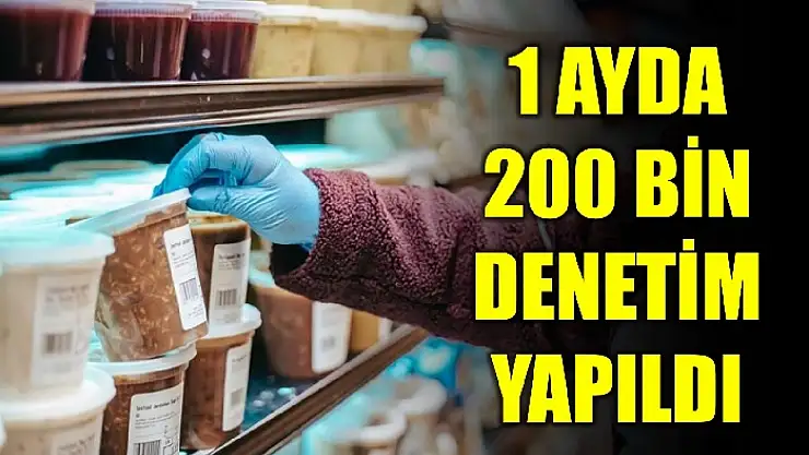 Gıda denetimi için kolları sıvadılar