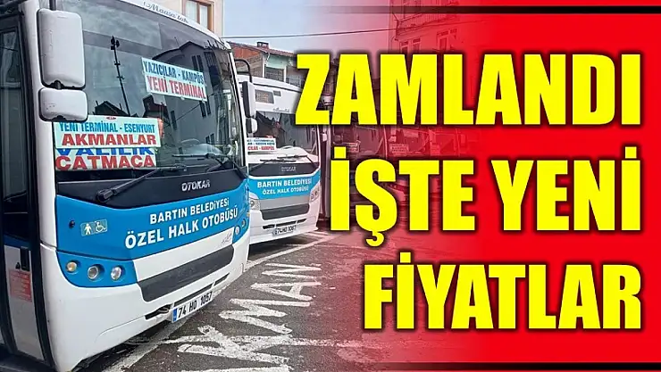Halk otobüslerine zam geldi