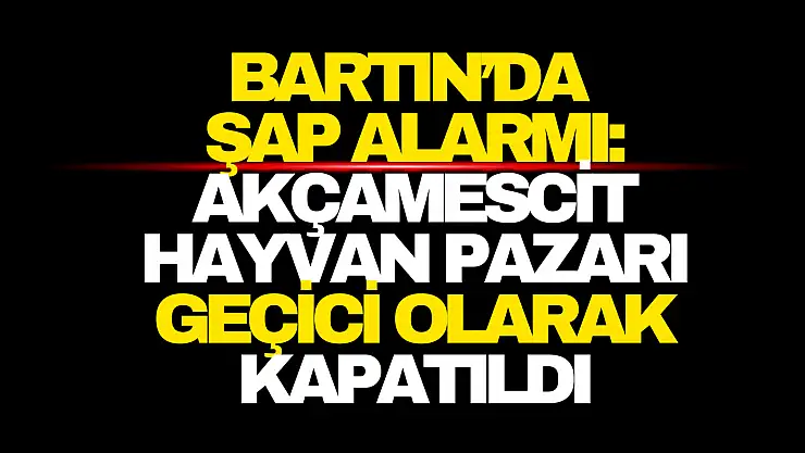 Hayvan Pazarı Geçici Olarak Kapatıldı