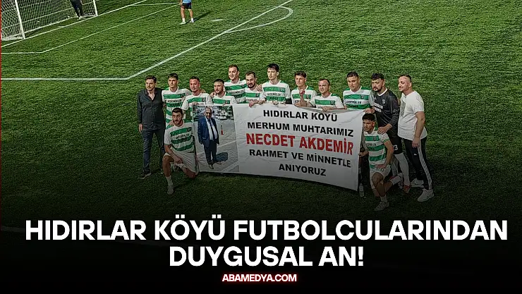 Hıdırlar Köyü Futbolcularından Duygusal An!