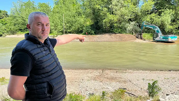 Irmak tabanında derinleştirme çalışması başlatıldı