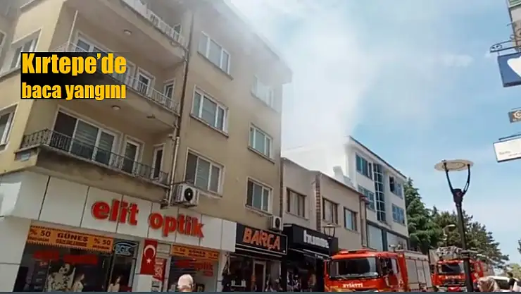 İşyerinin bacası yandı