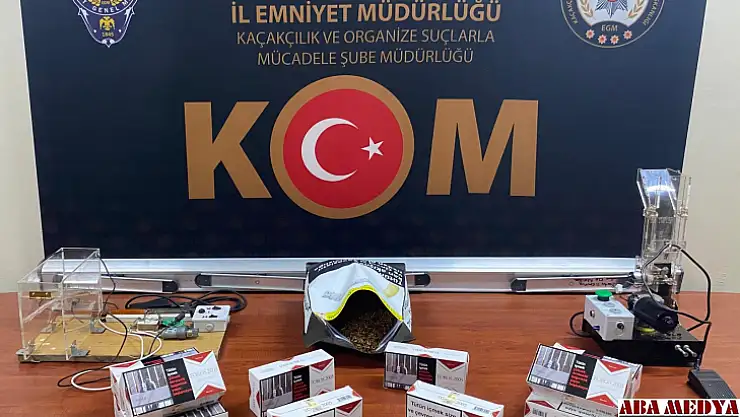 Kaçak sigara malzemeleri ele geçirildi