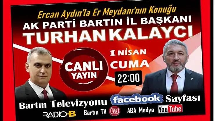 Kalaycı canlı yayın konuğu olacak