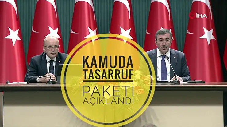 Kamuda Tasarruf Paketi Açıklandı