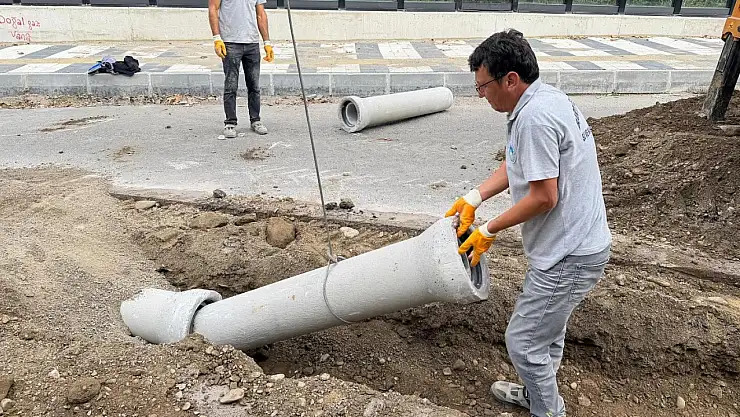 Kanlıırmak Caddesi'nde altyapı çalışması