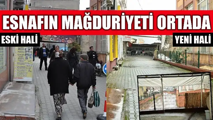 Kapanan yol esnafı mağdur etti