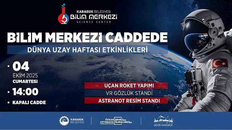 Karabük Belediyesi'nden Dünya Uzay Haftasına özel program