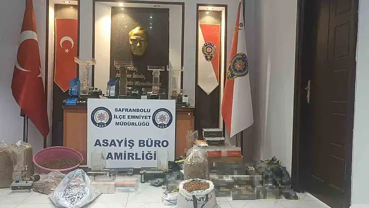 Karabük'te kaçak tütün operasyonu