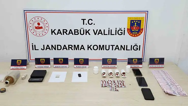 Karabük'te uyuşturucu operasyonu: 3 gözaltı