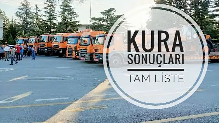Karayolları Genel Müdürlüğü kura sonuçları