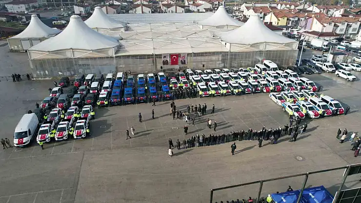 Kastamonu'da 84 araç, törenle emniyet ve jandarmaya tahsis edildi