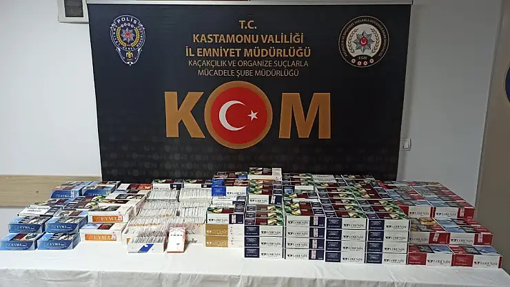 Tosya'da kaçak tütün operasyonu