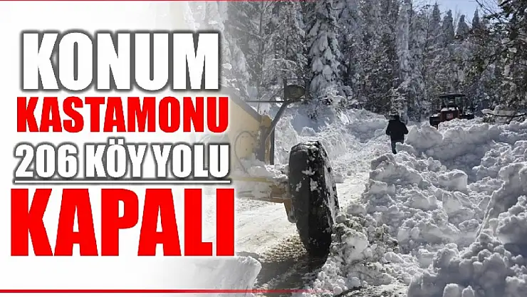 Kastamonu'da kar yağışı etkili