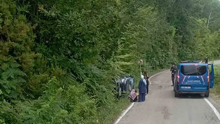 Kastamonu'da takla atan cipteki 1 kişi yaralandı