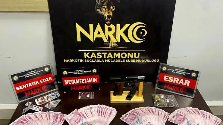 Kastamonu'da uyuşturucu operasyonu: 3 gözaltı
