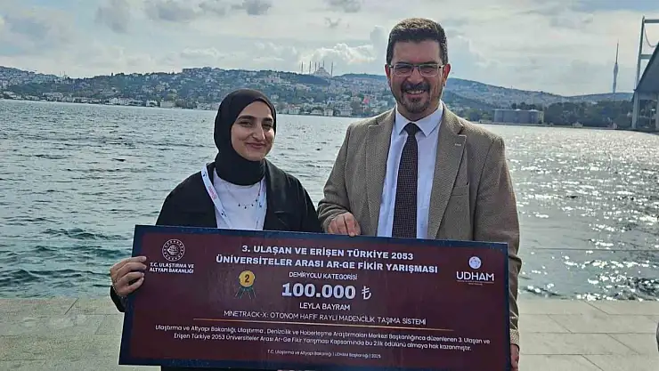 KBÜ mezunu  Bayram, Türkiye 2053 AR-GE Fikir Yarışması'nda ikinci oldu