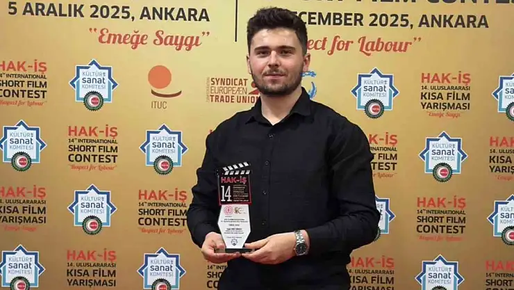 KBÜ öğrencisi, HAK-İŞ Uluslararası Kısa Film Yarışması'nda birinci oldu