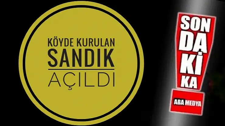 Köy halkı sandığa gitti
