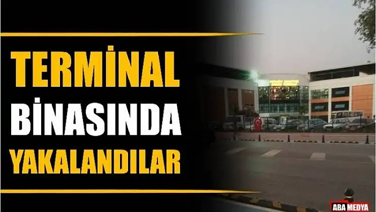 KOZCAĞIZ TERMİNALİNDE YAKALANDILAR - BARTIN