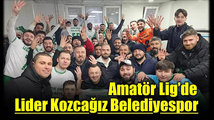 Lider Kozcağız Belediyespor'dan galibiyet pozu