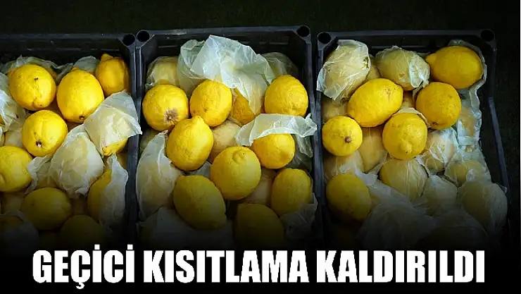 Limon için yeni karar