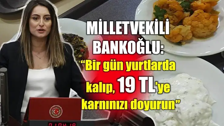 Milletvekili Bankoğlu bütçeyi eleştirdi